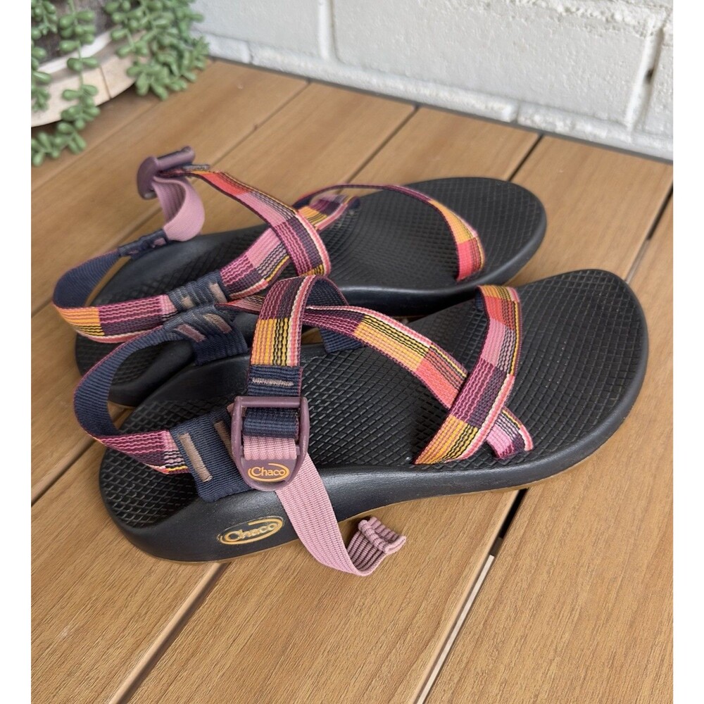 Chaco Z/1 Classic Women’s 9 Errorweave Navy Double Strap Hiking Sport Sandals